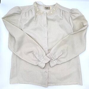 Vintage Sears JR Bazaar blouse, Size M